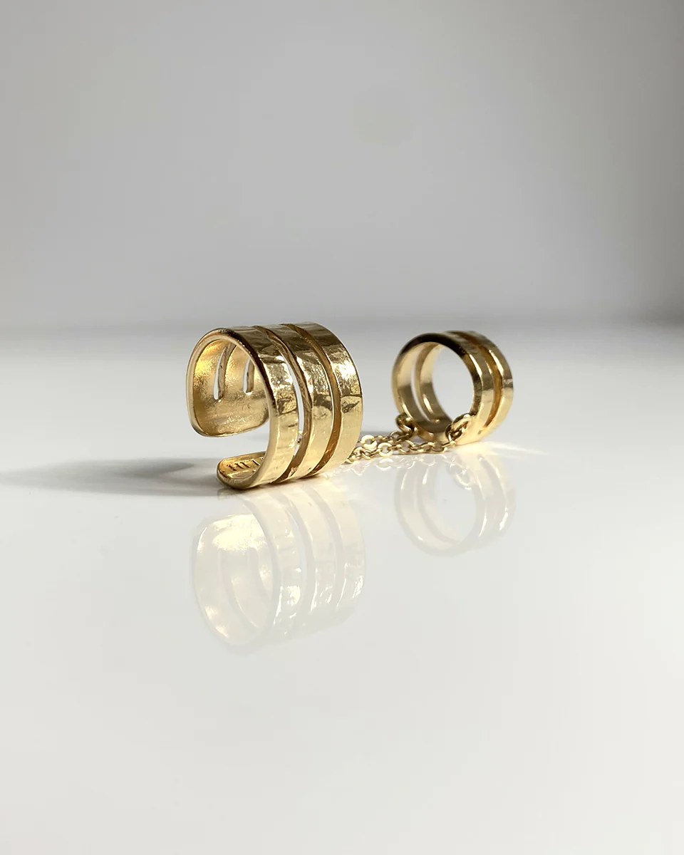 BAGUE ARTICULÉE CISELÉE - Image 4