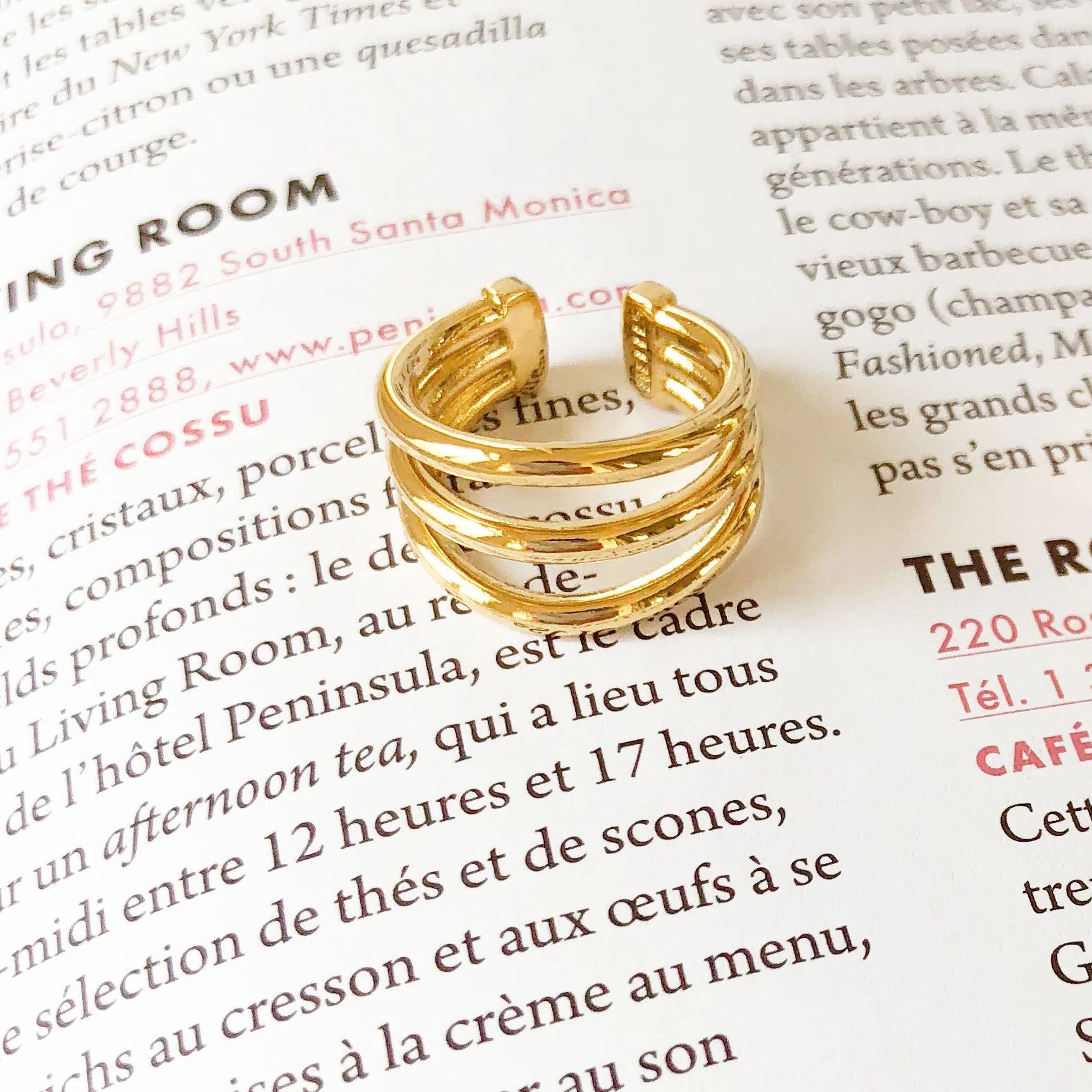 BAGUE DE PHALANGE 3 HOOPS - Image 3