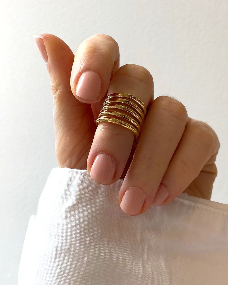 BAGUE DE PHALANGE 5 HOOPS - Image 2