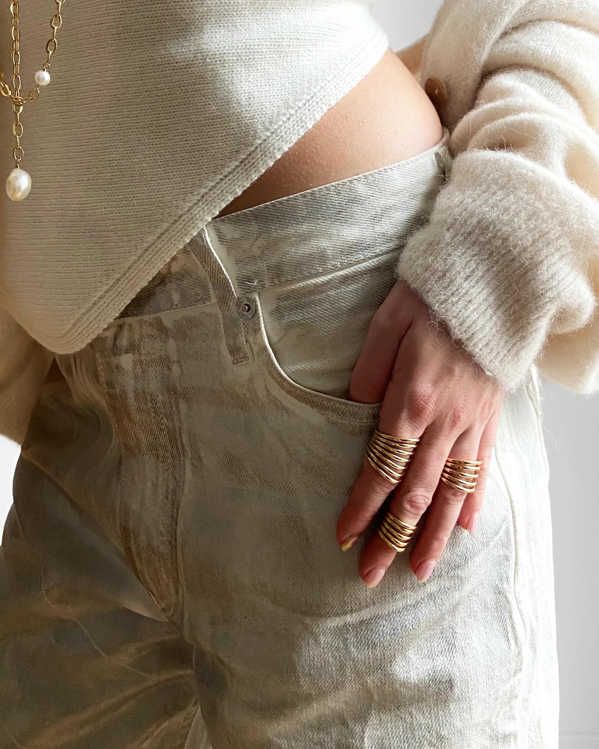BAGUE DE PHALANGE 5 HOOPS - Image 3