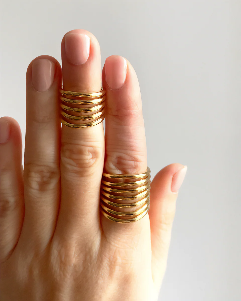 BAGUE DE PHALANGE 5 HOOPS - Image 7