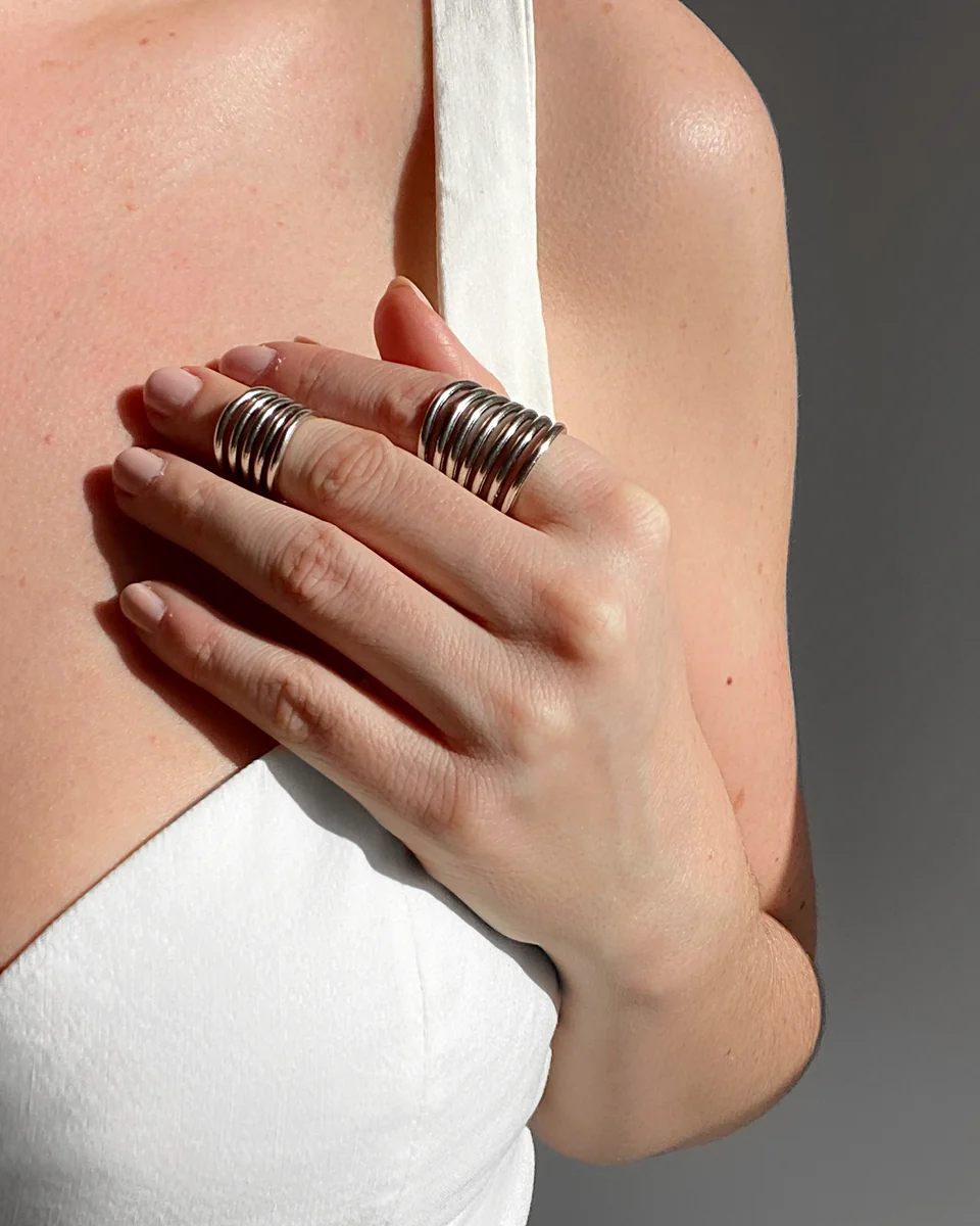 BAGUE DE PHALANGE 5 HOOPS - Image 3