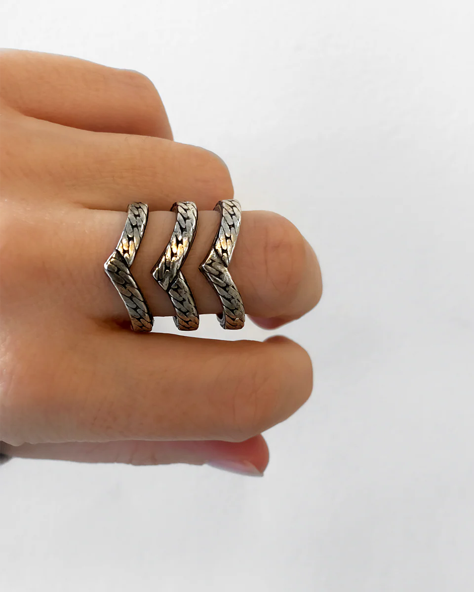 BAGUE POINTE 3 RANGS - Image 4