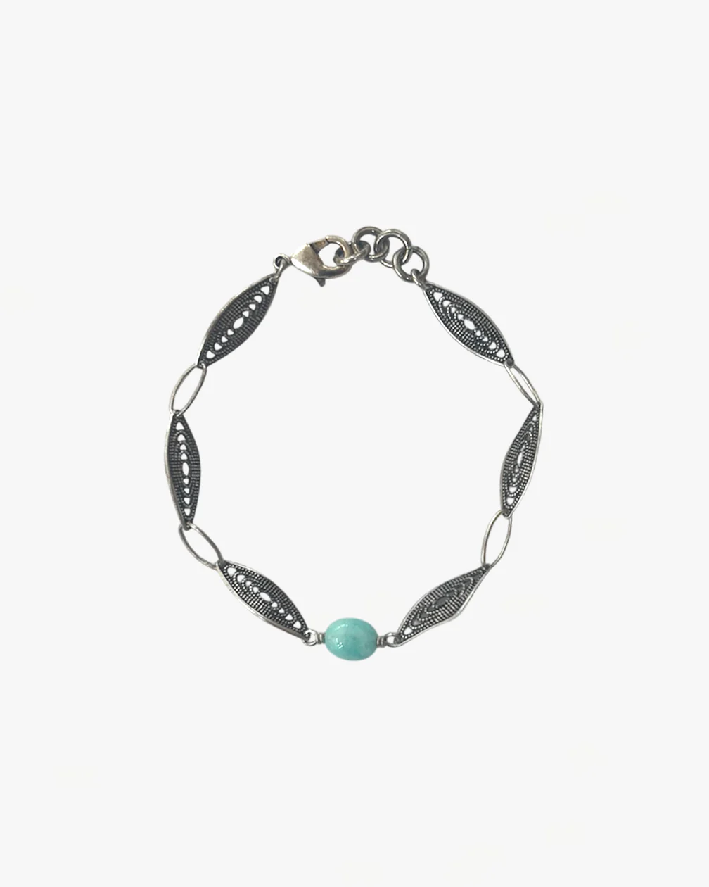 BRACELET FEUILLE AMAZONITE