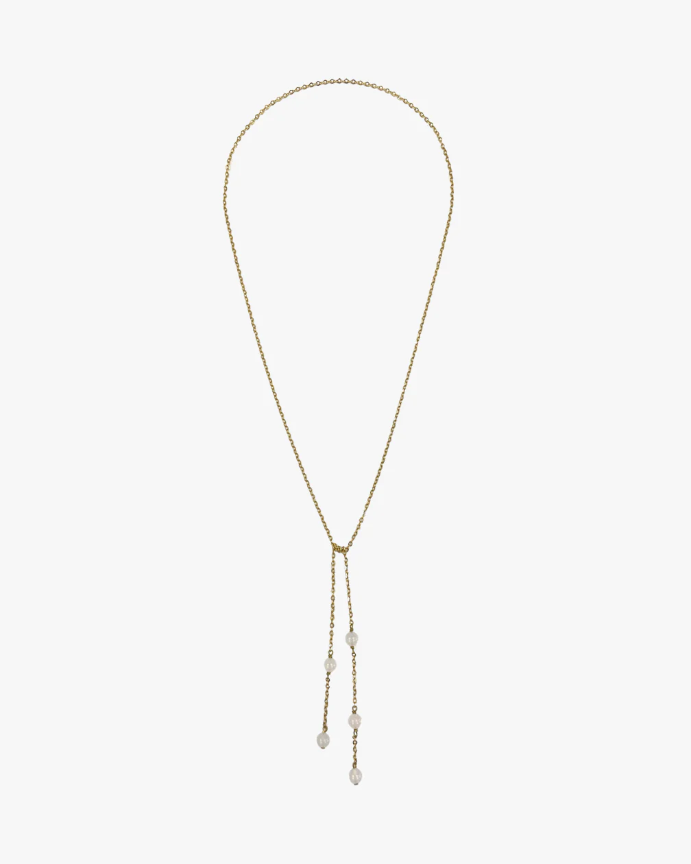 COLLIER CRAVATE QUARTZ ROSE