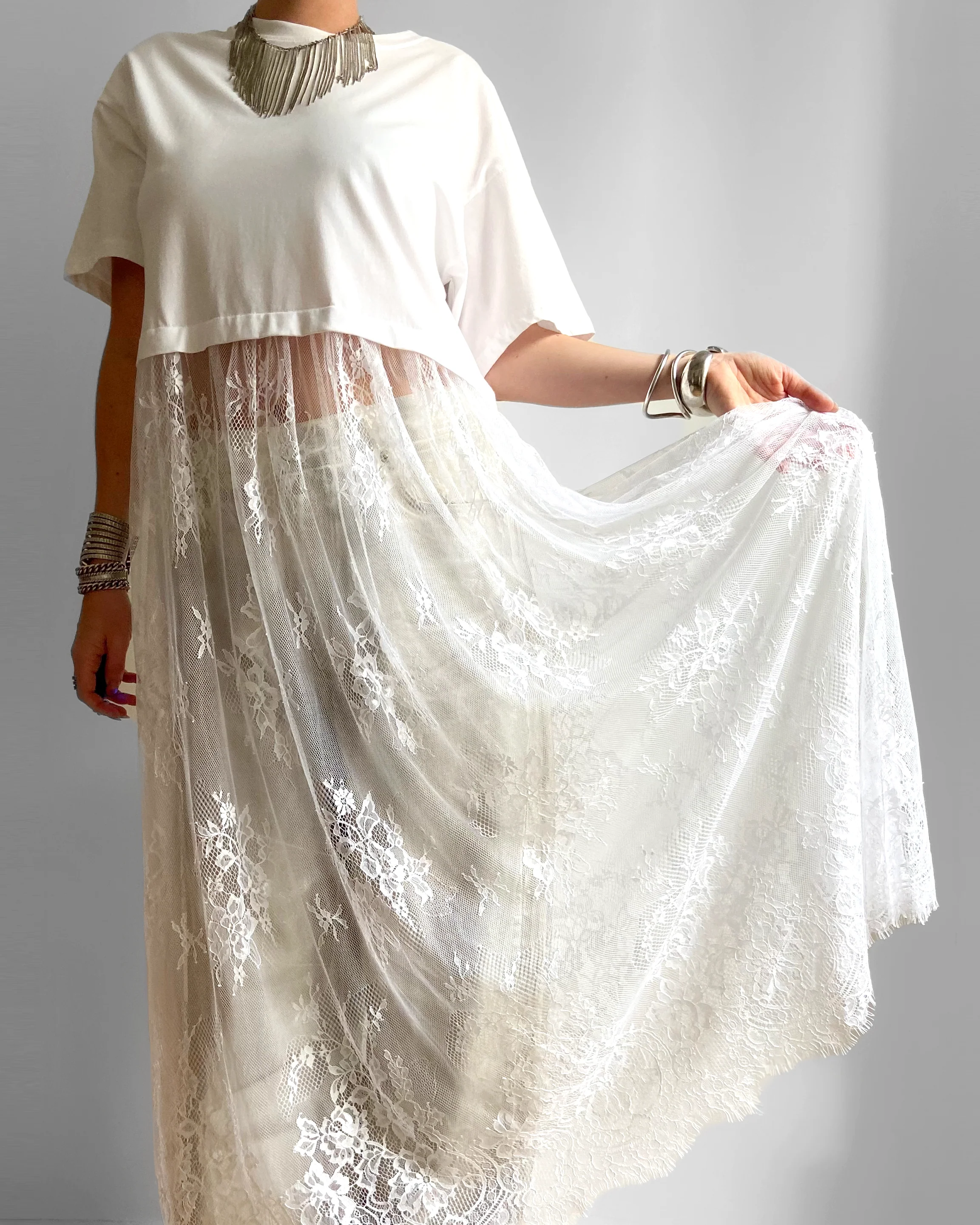 ROBE TEE SHIRT DENTELLE - Image 4
